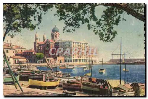 Ansichtskarte AK La Douce france Cote D Azur Saint Raphael (Var) Le Port et Notre Dame de la Victoire