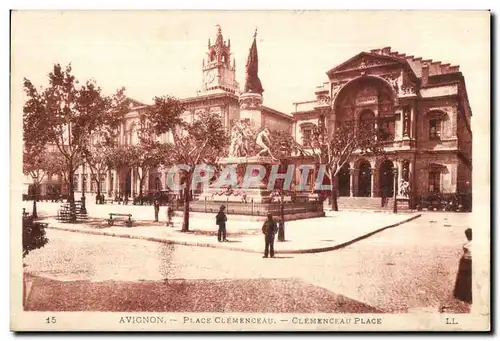 Cartes postales Avignon Place Clemenceau