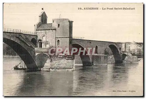 Cartes postales Avignon La Pont Saint Benezet