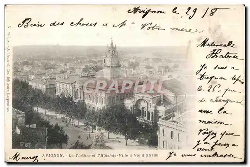 Cartes postales Avignon Le Theatre et l Hotel