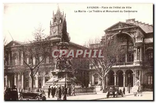 Ansichtskarte AK Avignon Place de l Hotel de Ville La Mairie