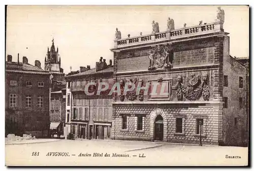 Cartes postales Avignon Ancien Hotel des Monnaies