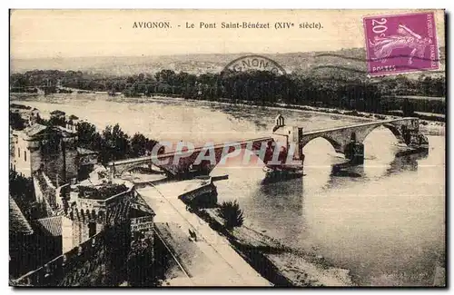 Cartes postales Avignon Le Pont Saint Benezet