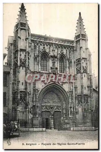 Cartes postales Avignon Facade de l Eglise de Saint Pierre