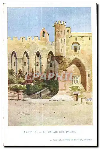 Cartes postales Avignon Le palais des Papes