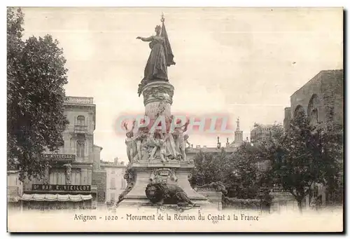 Ansichtskarte AK Avignon Monument de la Reunion du Combat a la France Lion