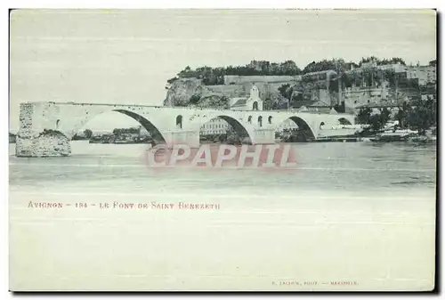 Cartes postales Avignon Le Pont dr Saint Benezet