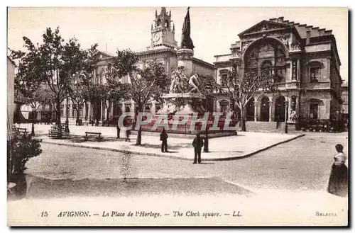 Cartes postales Avignon La Place de l Hotel