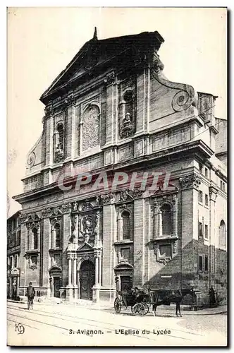 Cartes postales Avignon L Eglise du Lycee