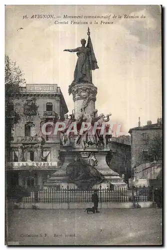 Ansichtskarte AK Monument commemoratif de la Reunion du Combat Venaissen la France Lion