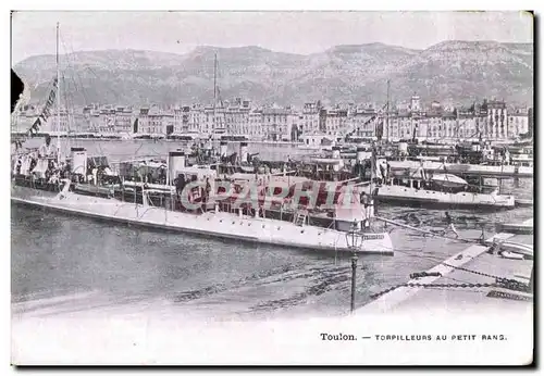 Ansichtskarte AK Toulon Torpilleurs au petit Rang Bateaux