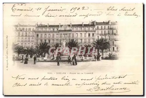 Cartes postales Toulon Place de la Liberte