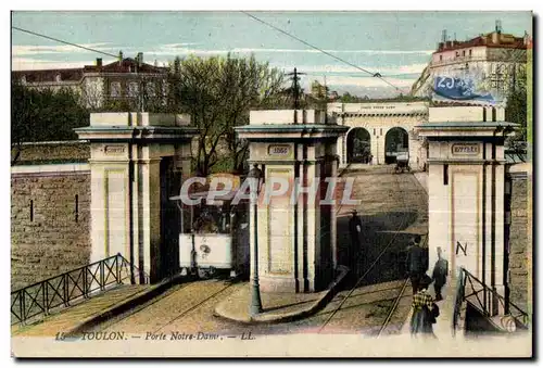 Cartes postales Porte Notre Dame Tramway