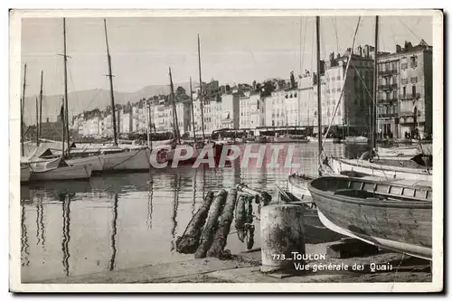 Ansichtskarte AK Toulon Vue generale des Quais