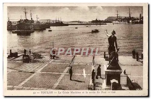 Ansichtskarte AK Toulon Le Genie Maritime et la sortie du Port