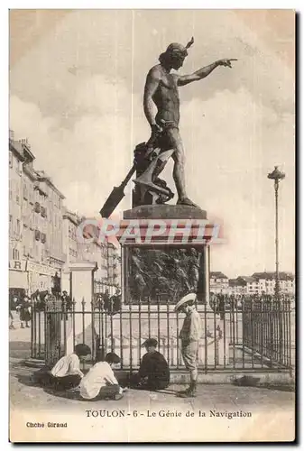 Cartes postales Toulon Le Genie de la Navigation Enfants