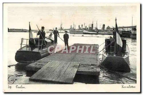 Cartes postales Toulon Les vedettes Bateaux