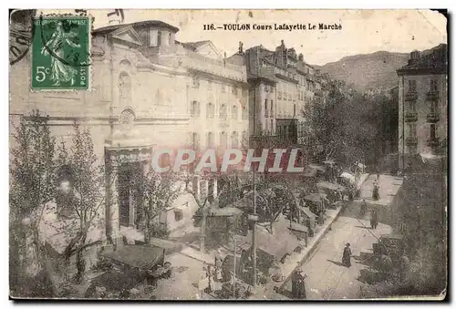 Cartes postales Toulon Cours Lafayette Le Marche