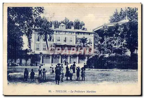 Cartes postales Toulon La Prefecture Maritime Enfants