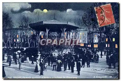 Cartes postales Toulon La nuit La Place d Armes