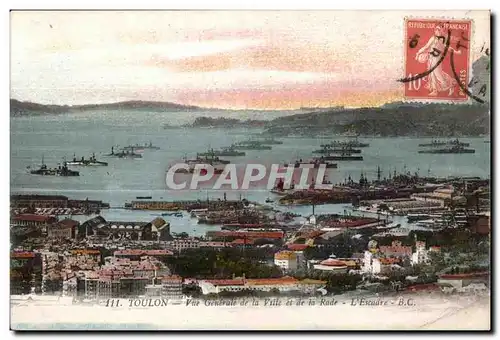 Cartes postales ToulonVue Generale de la Ville et de la Rade