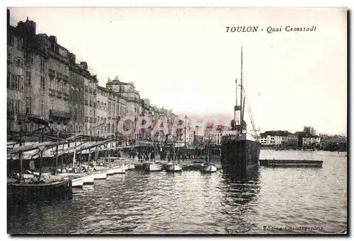 Ansichtskarte AK Toulon Quai Cronstadt