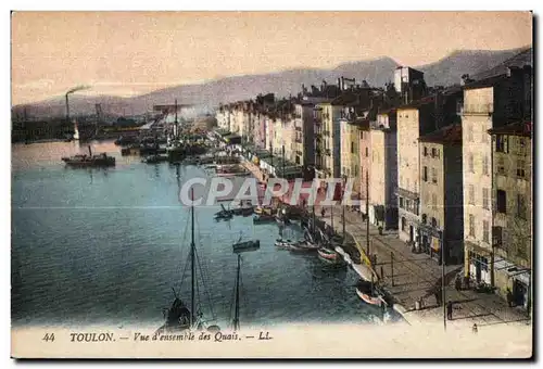 Cartes postales Toulon Vue d Ensemble des Quais
