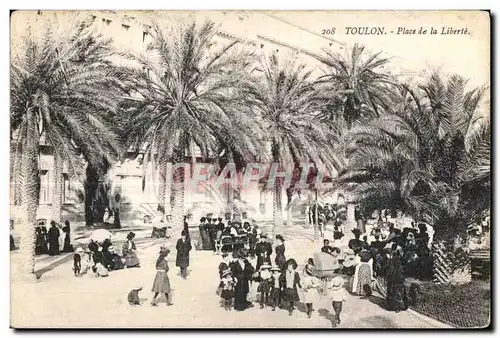 Cartes postales Toulon Place de la Liberte Enfants