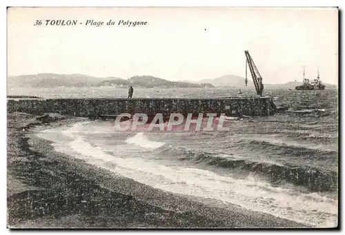 Cartes postales Toulon Plage du Polygone