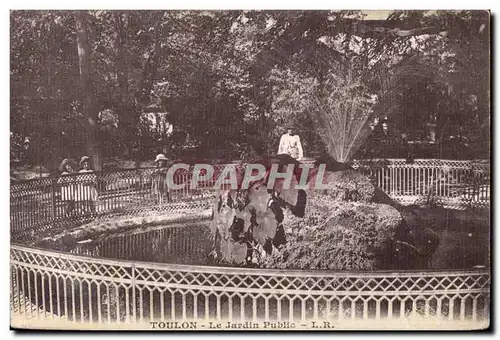 Cartes postales Toulon Le Jardin Public Enfants