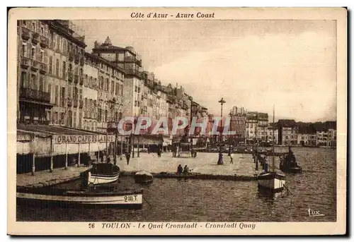 Cartes postales Toulon Le Quai Cronstadt