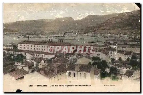 Cartes postales Toulon Vue generale prise du Mourillon