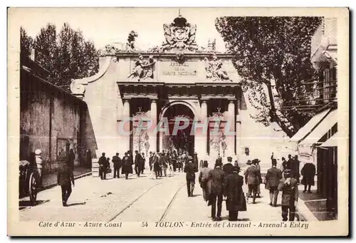 Cartes postales cote d Azur Toulon Entree de l Arsenal