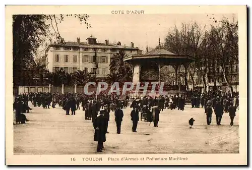 Cartes postales Place d Armes et Prefecture Maritime