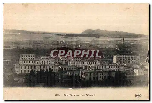 Cartes postales Toulon Vue Generale Militaria