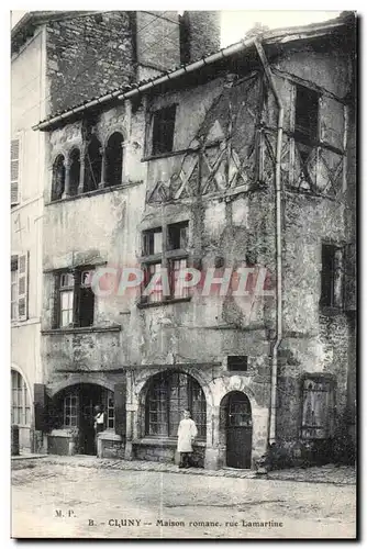 Cartes postales Cluny Maison romane rue Lamartine