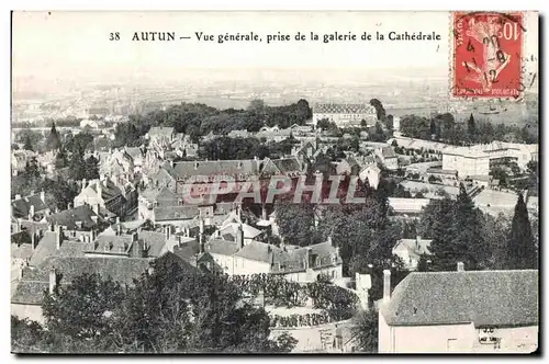 Cartes postales Autun Vue generale Prise de la galerie de la Cathedrale