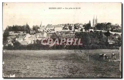 Cartes postales Bourbon Lancy Vue Prise de Bel Air