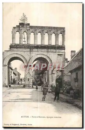 Ansichtskarte AK Autun Porte d Arroux epqoue romaine Enfants