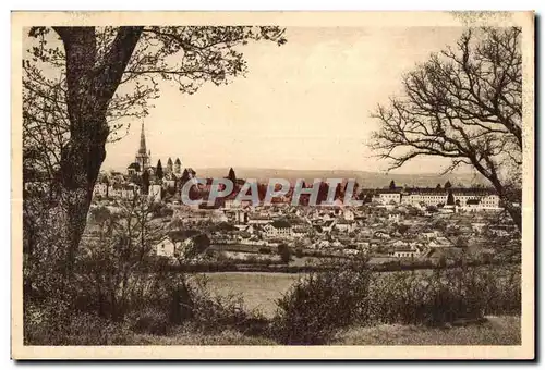 Cartes postales Autun Antique Panorama sur la Cathedrale et le grand Seminaire