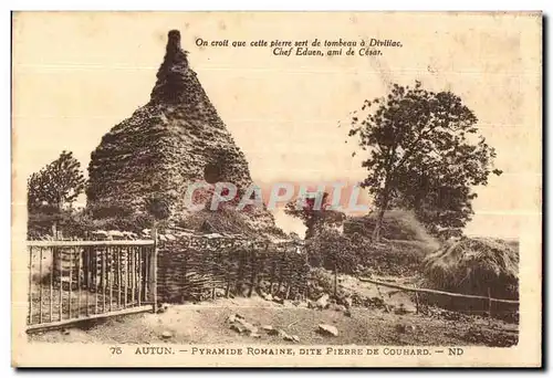 Ansichtskarte AK Autun Pyramide Romaine Dite Pierre De Couhard