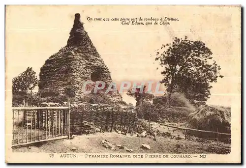 Cartes postales Autun Pyramide Romaine Dite Pierre De Couhard