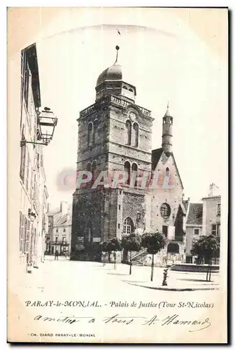 Cartes postales Paray le Monial palais de Justice