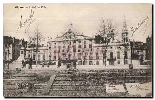 Cartes postales Macon Hotel de Ville