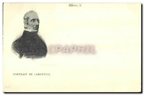 Cartes postales Macon le Portrait De Lamartine