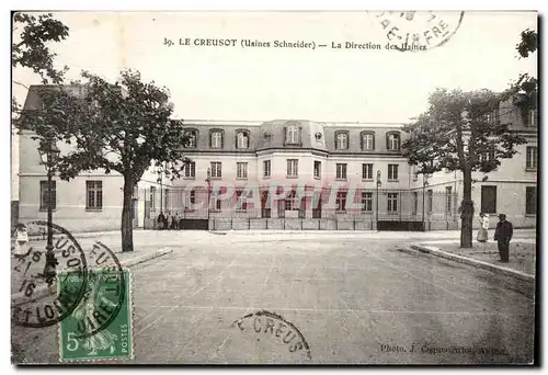 Cartes postales Le Creusot La Direction des usines Schneider