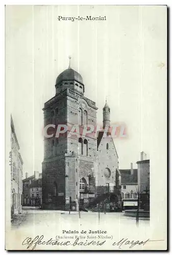 Cartes postales Paray le Monial Palais de Justice