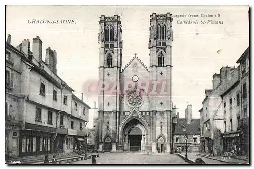 Cartes postales Chalon s Saone Cothedrole St Vincent