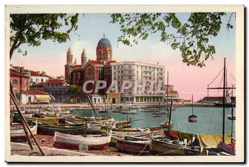 Cartes postales St Raphael Le Port Bateaux