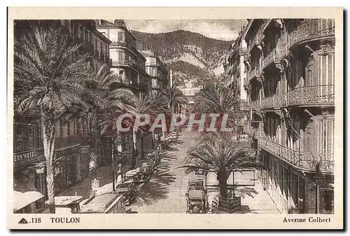 Cartes postales Toulon Avenue Colbert